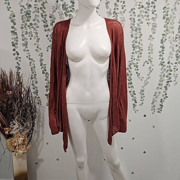 Eileen Fisher Ruset Angle Front Cardigan Sz XL